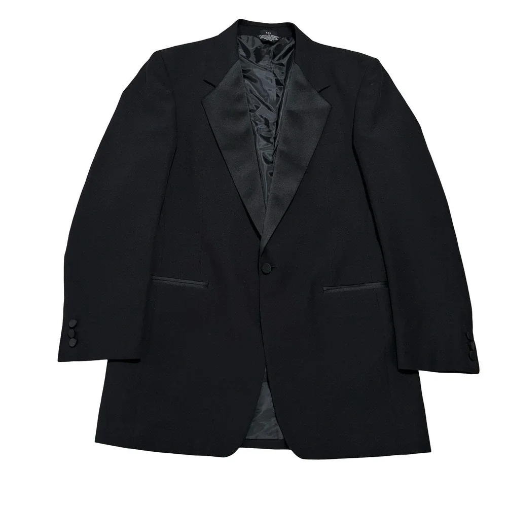 Doni Barrasi Men's‎ Tuxedo Blazer Coat Black Size 40 / XL